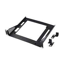 GeeekPi – GeeekPi Mini-ITX Regaleinschub, 10 Zoll 1U Rack Fachboden, 2