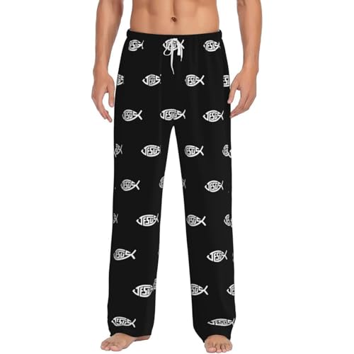 UnisJesus Christian Fish Men's pajama pants Large
