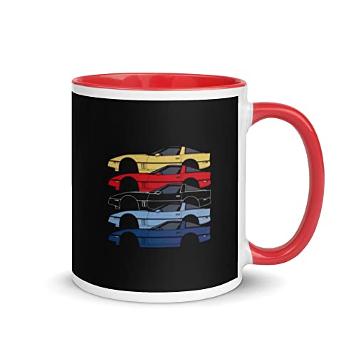 Taza retro C4 Fourth Gen Vette 1980s automotive miniatura 1