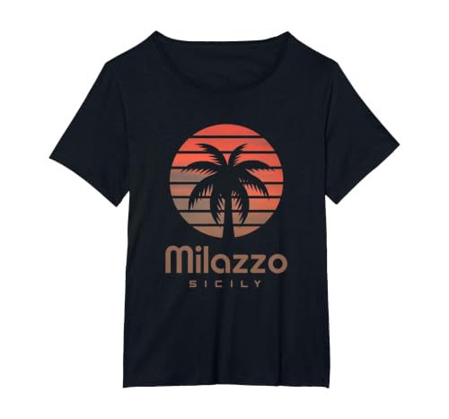 Sicily Milazzo T-Shirt, Women's Plus, Black, 3X