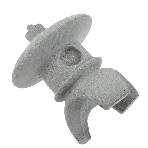 LOORGVEL Sandstone Garden Lantern Statue Landscape Decor for Outdoor Bonsai Gardening Large Round Stone Pagoda Suitable for Patio Lawn and Garden Sculptures