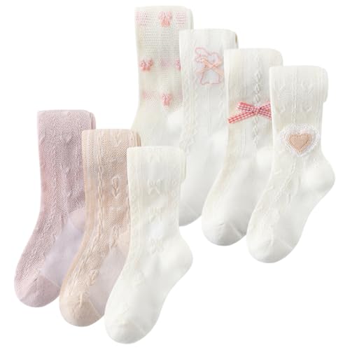 Collants jacquard bébé fille en coton respirant pour toutes les fêtes