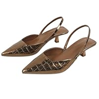 Ticticlily Damen Pumps Gestrickt - Bequeme Kitten Heels Für Sommer Und Büro