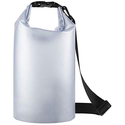 Waterproof Bag, Dry Bag Backpack, Waterproof Bucket Bag, Foldable, With Adjustable Shoulder Strap for Swimming, Rafting, Beach, Surfing, Kayaking (Translucent) Cover