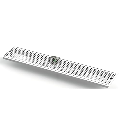 Flush Mount Drip Tray with Perforated Screen and Center Drain - 30