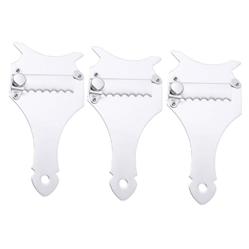 Cabilock 3pcs Truffle Slicer Cheese Grater Shaver Tool Stainless Steel Easy Clean Adjustable Thickness