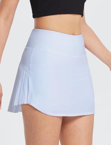 Image of baleaf Women's Pleated Tennis Skirt Golf Skorts for Woman High Waisted Lightweight Athletic Shorts Pockets