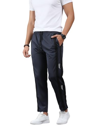 Image of Mack Jonney Men's Striped Track Pants | Side Stripe Design | Regular Fit | Casual & Athleisure Wear |Pack of 1-MMJ-53