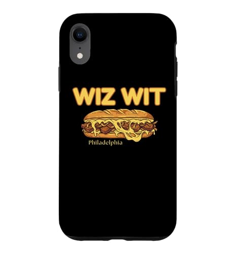 Wiz Wit Philly Cheesesteak Funny Philadelphia Foods �p���f�B �X�}�z�P�[�X iPhone XR �p