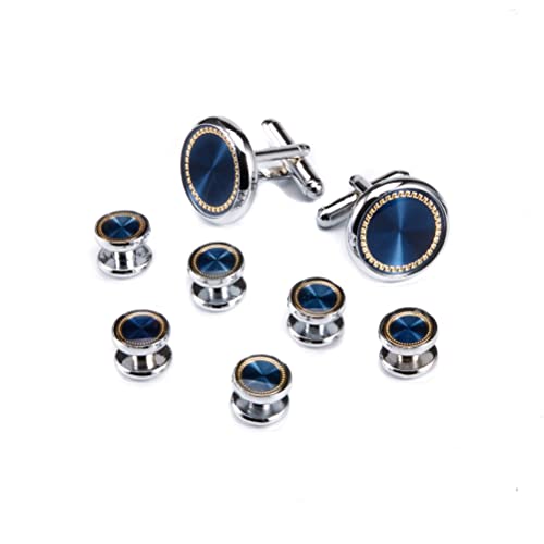 UJOY Men's Jewelry Cufflinks and Studs for Tuxedo Shirts for Weddings, Business, Dinner3