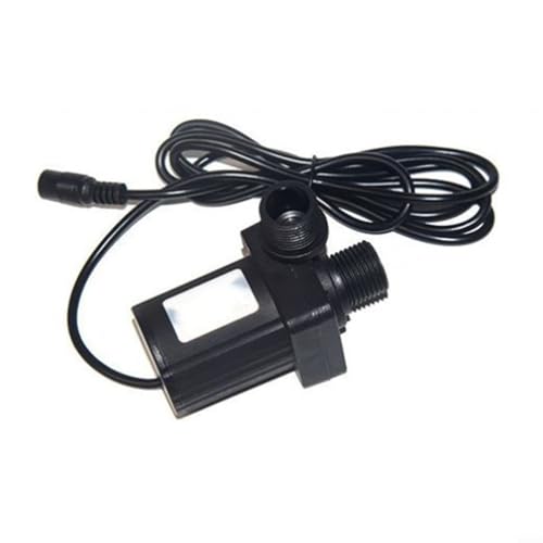 CNANRNANC 24 V CC sumergible sin escobillas 6-8 m cabeza silenciosa circulación de agua de alto flujo para acuario fuente estanque filtro jardín negro (A)