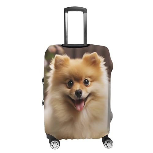 Housse de bagage Poméranien élastique et lavable pour valise L