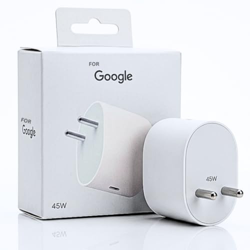 Image of HANYCONY 45w Type-C Fast Charger for Google Pixel 10 /9 /8 /7 /6 /5 Series | USB-C PD wall Adapter | Power Delivery | PPS Rapid Power Adapter | Original Charging Speed |