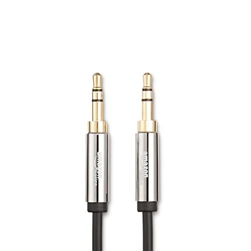 Amazon Basics 3.5 Mm Male To Male Stereo Audio Aux Cable, 8 Feet, 10 Pack, Speaker #TOP1