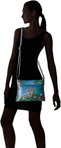 Image of Anna by Anuschka Women's Genuine Leather Medium Crossbody with External Zipper Pocket