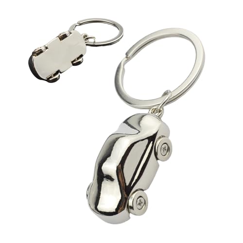 Llavero de coche 3D, llavero creativo en forma de coche, elegante y moderno y exquisito modelo de metal, accesorios, para amantes