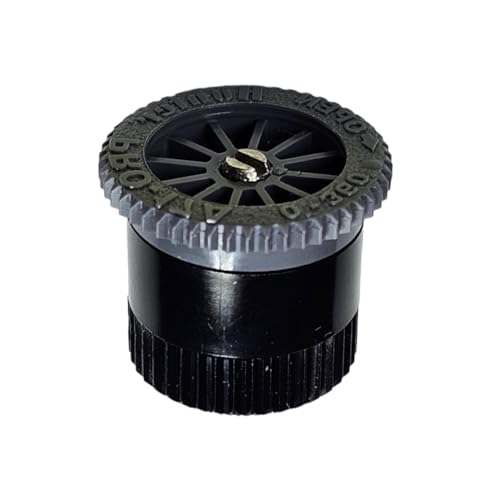 Hunter Pro Adjustable Arc Pop-Up Sprinkler Nozzle – 4’ to 17’ Radius – 0°–360° Arc – Female Thread – Color-Coded Spray Heads with Built-In Filter – 25-Pack (Grey 17’)