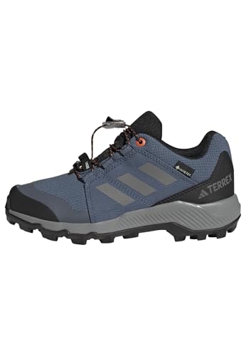 adidas Terrex Gore-Tex Hiking Shoes Kids, Zapatos de Senderismo, Wonder Steel/Grey Three/Semi Impact Orange, 28.5 EU