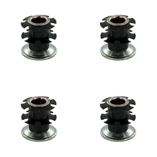 Image of Outwater 1 inch Round Tube Caster Insert, 3 /8-16 Thread, 4-Pack
