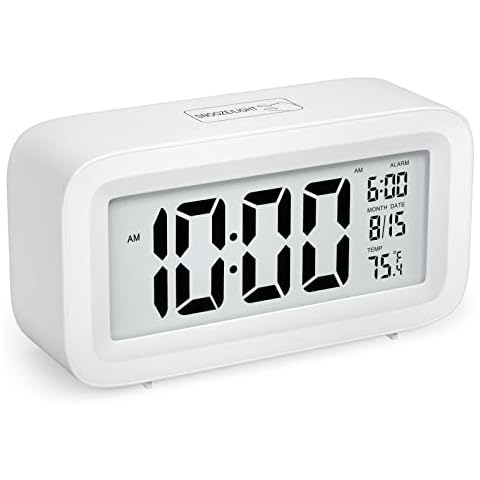 Reloj Despertador Digital Rhitchy con Pantalla LED, Calendario y Temperatura Cover