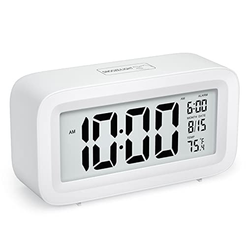 Rhitchy Digital Wecker Ohne Ticken: Temperaturanzeige LED Zahlendisplay...