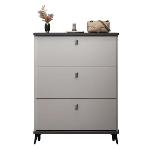 GLFNB Zapatero Moderno con 3 cajones abatibles y Gran Espacio de Almacenamiento, Zapatero Independiente para Sala de Estar y Pasillo, Muebles Que ahorran Espacio