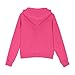 Girl Clothes School Zip Up Cropped Long Sleeve Hoodies For Girls 10-12 Cotton With Thumb Holes Fashion Hooded Jacket Coat Kids Workout Fall Winter Casual Sweatshirts 4-12 Years Hot Pink-150