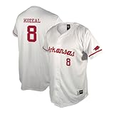 Genuine Collective Men's Standard Arkansas Razorbacks Baseball, White