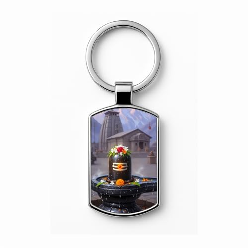 Image of Stylish Metal Keychains with Permanent Glossy Print - Inspirational Quotes & Spiritual Designs - Perfect Key chains for loved ones, Personal Use, Gifts & Return Gifts