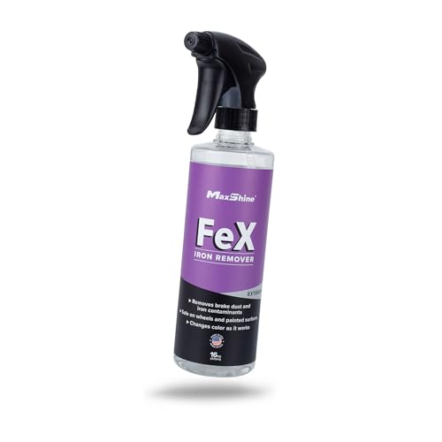 Maxshine 16oz FEX Iron Remover & Wheel Cleaner – Powerful Iron & Contaminant Eliminator – Rust Remover Spray for Car Detailing – Safe for Paint, Wheels, Motorcycles, RVs & Boats