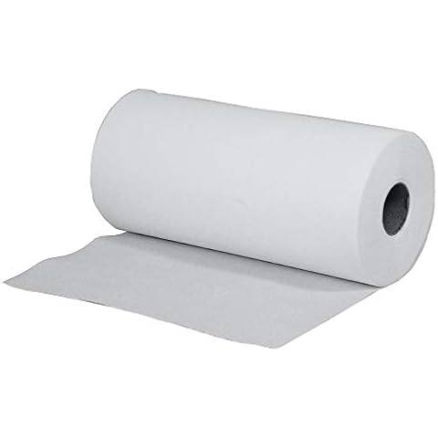 1 x White 2 Ply Hygiene Roll/Wipe. 24cm Wide x 50m Long (9.5" x 164') Desk Roll from Simply Direct Cover