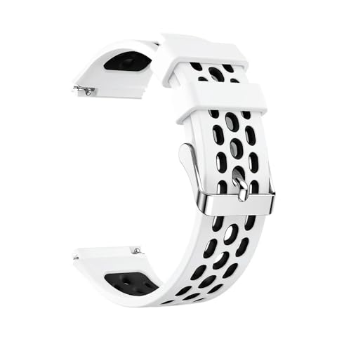 [MEVMEVGNLN] Fit For Huawei Watch GT 2e GT2e�X�}�[�g�E�H�b�`�o���h�ɓK������22mm�V���R���E�H�b�`�o���h�X�g���b�v(White Black)
