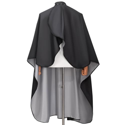Capa Impermeable Grande para Corte de Pelo con Cierre de Broche miniatura 5