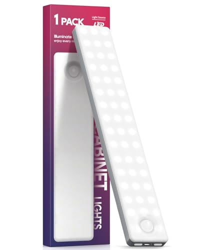 Under Cabinet Lighting, USB Rechargeable Closet Light, Motion Activated Under Cabinet Lights...