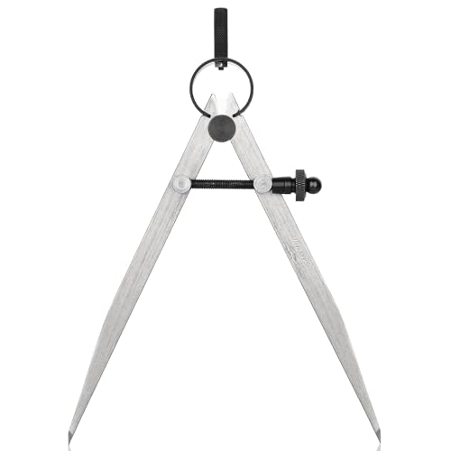 Mr. Pen Adjustable Divider Leather Compass, 8 Inch, Lockable Metal Compass, Wing Dividers for Leather and Woodworking