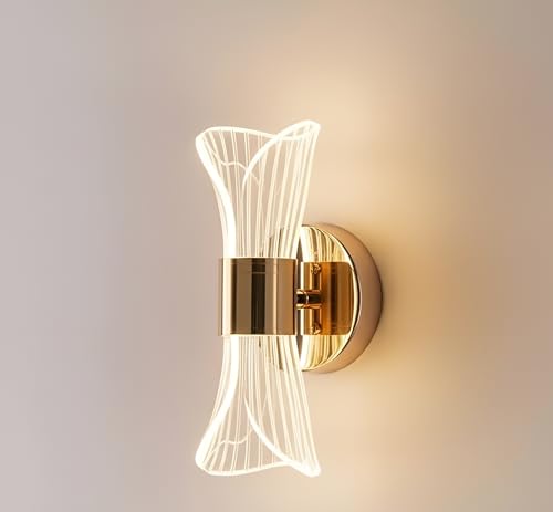 Image of Modern LED Decorative Wall Lamp | Artistic Metal Wall Light for Home Decor | Elegant and Energy-Efficient Lighting Fixture for Bedroom, Living Room, Hallway & Staircase | Modern Accent