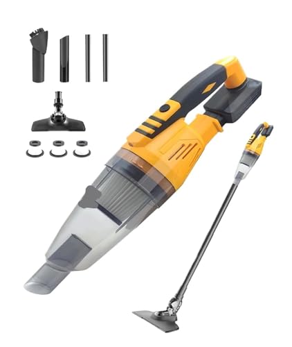 LOKLNEYK Aspiradora inalámbrica Compatible con baterías DeWALT de 20v/18v. Aspiradora Escoba Ligera 2 en 1 con 2 Modos de Potente succión.