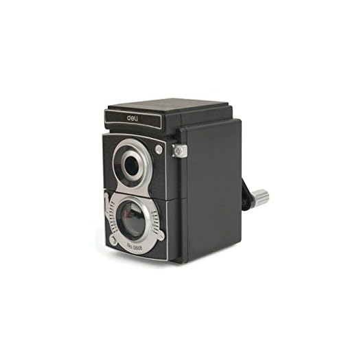 Kikkerland Camera Pencil Sharpener, Black (SC12)