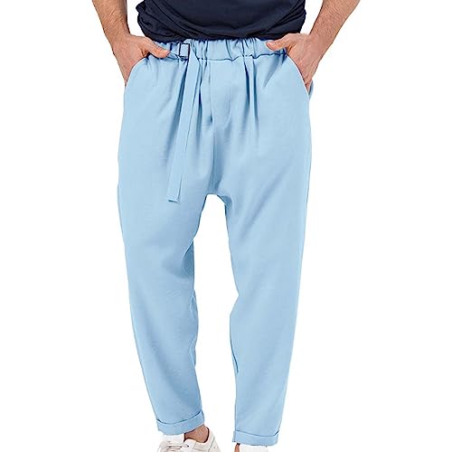 Men's Loose Straight Pants Summer Casual Pants Men's Breathable Pants Little Boy