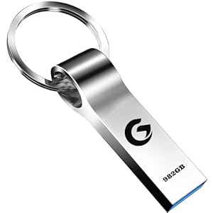 Memoria USB 982GB – destuu USB 3.0 Alta Velocidad Pen Drive Metales Impermeable USB Flash Drive Mini Portátil con Llavero Pendrive Disco Duro Externo para PC/Ordenadores Portátiles/TV