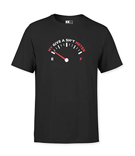 T-shirt My Give A Sh*t Meter Noir L, une idée cadeau drôle pour vos proches