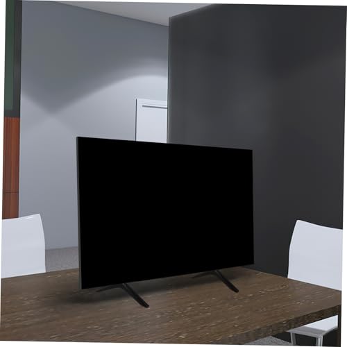 Pied de télévision stable à structure triangulaire renforcée et fixation par vis