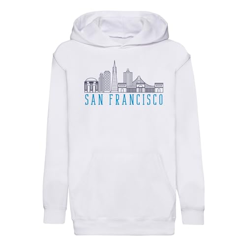 Sweat à capuche enfant San Francisco vêtement voyage Amérique minimalist