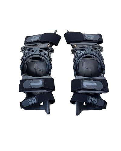Mobius Orthesen X8 (Paar) – grau/schwarz – medium Knieschützer Unisex Erwachsene, FR: M (Größe Hersteller: M)