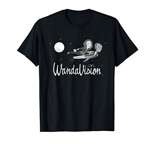 Marvel WandaVision Wanda and Vision 60s Moonlight Flight T-Shirt