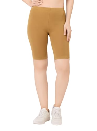 Image of TRASA Women's Cotton Fashion Biker Workout Cycling Shorts, Avialable Sizes: S,M,L,XL,2XL,3XL