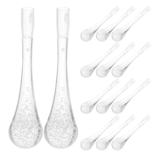 WOONEKY Pantallas de Lámparas Gotas de Agua Plásticas para Luces de Cadena LED 5 Mm, 80 Piezas, Color Transparente, Luces Decorativas Navideñas Impermeables para Jardín y