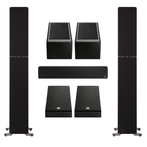Definitive Technology Dymension Atmos Home Theater System – Bundle with (2) DM80 Towers, (1) DM20 Center Channel, (2) DM95 Rear Speakers and, (2) DM90 Atmos Speakers