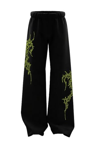 Image of Men's Printed Baggy Pants, Relaxed Fit Cotton Lower, Mid Rise Elastic Waist Joggers with Graphic Design, Casual Wear for Gym, Lounge & Street Style