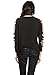 Anna-Kaci Ripped Cut Out Holes Long Sleeve Faded Distressed Top Pullover Shirt,Black,Small